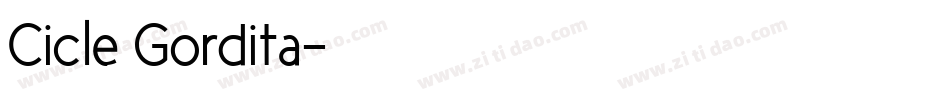 Cicle Gordita字体转换